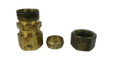 Big A Service Line 3-16290 316290 Hydraulic 5/8 Brass Fitting
