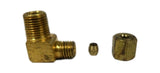 Big A Service Line 3-16862 316862 Hydraulic 3/8 x 1/8 90 Degree Brass Fitting