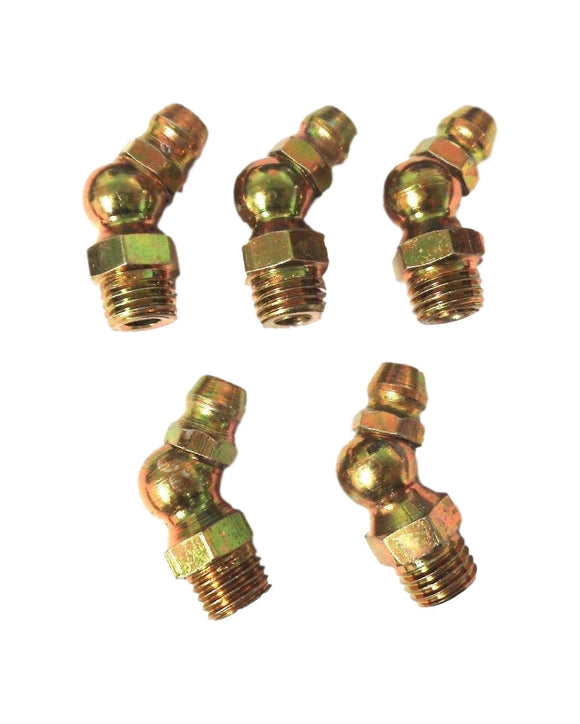 Big A 3-607000 Hydraulic Grease Brass Fittings 1/8 Pipe x 27/32 Lot Of 5 Pcs