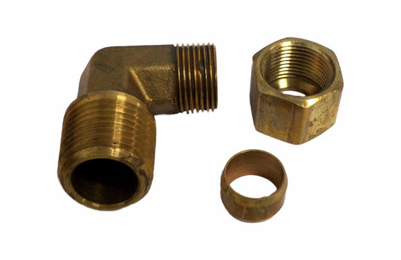 Big A Service Line 3-16988 316988 Hydraulic 90 Degree Elbow Fitting 1/2 x 1/2