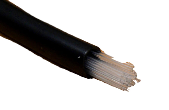 60 Strand Fiber Optic Cable with Black Sheathing - Price Per Linear Foot - NEW!