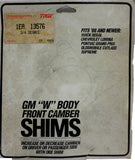 TRW 13576 3/4 Degree GM "W" Body Front Camber Shims 1988+ Buick Oldsmobile Chevr