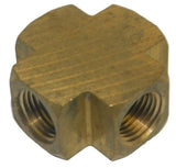 Big A Service Line 3-20220 Brass Cross Female Pipe Fitting 1/8" NPT