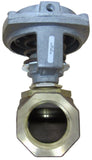 Barber Colman 1 1/2" 2 Way Valve W/ VB72130410 Pneumatic Damp Actuator