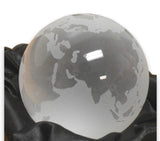 Tiffany & Co. Paperweight  Etched Crystal Globe Size Small 2-1/2" Diameter