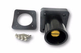 Marinco CL40MRSB-A CL 16 Series Panel Mount Inlet (400A/600V) 1.125" Threaded Stud Male-Black (A)