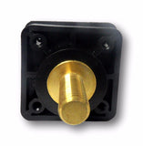 Marinco CL40MRSB-A CL 16 Series Panel Mount Inlet (400A/600V) 1.125" Threaded Stud Male-Black (A)
