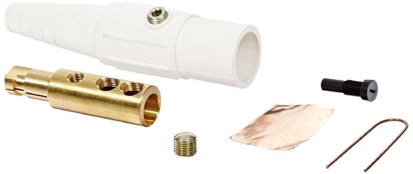 Advanced Devices CLS40MB-B Marinco CLS 4/0 Inline Male White Brass 400Amp 600V
