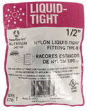 Southwire 547147 1/2" Nylon Liquid-Tight Fitting Type-B NLFR050H