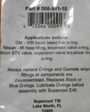 Qyt (10) R134a & R12 Green O-Ring 568-901-10 GM VIR #6 6mm STV Valve Fits Nissan
