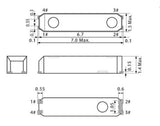 Seiko Instruments SSP-T7-F  32.768KHZ 9pF Semi-Conductor  (50)