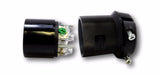 Hubbell HBL2323M20 20A.250V Female-Twist-Lock Hub Connector - Black HBL2323