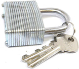 TRW 671151 Laminated Steel Padlock 1-1/2" with 2 Keys – Heavy-Duty Security Lock