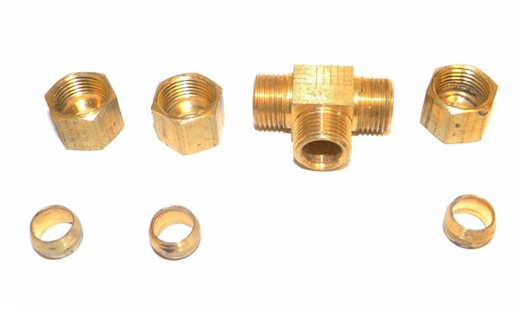 Big A Service Line 3-16450 Hydraulic Tee Connector Fitting 5/16