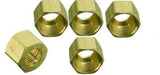 Big Service Line 3-16140 Brass Compression Nut 1/4" Lot Of 5 Pcs