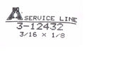 Big A Service Line 3-12432 Brass Fitting Nut 3/16 x 1/8