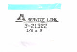 Big A Service Line 3-21322 Long Nipple Male Thread Size: 1/8 x 2"