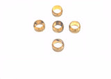Big A 3-16040 Automotive Brass Compression Sleeve, 1/4" Tube End Lot Of 5 Pcs