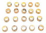 Big A 3-16040 Automotive Brass Compression Sleeve, 1/4" Tube End Lot Of 20 Pcs