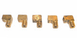 Big A Service Line 3-115220 Brass 90° Street Elbow Fitting 1/8" x 1/8" Lot 5 Pcs