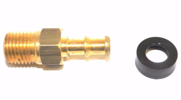 Big A Service Line 3-74445 Brass Hose Fitting Connector, 1/4