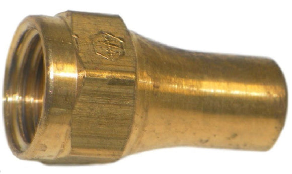 Big A Service Line 3-14130 Brass Long Nut 3/16