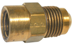 Big A Service Line 3-14664 Brass Flare Female Connector 3/8" x 1/4"