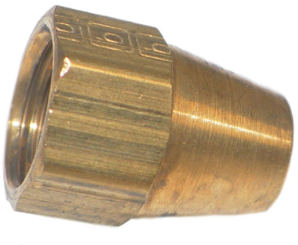 Big A Service Line 3-14103 Brass Long Nut Fitting 3/16