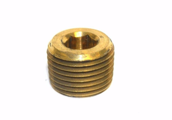Big A Service Line 3-226800 Brass Headless Plug 1/2