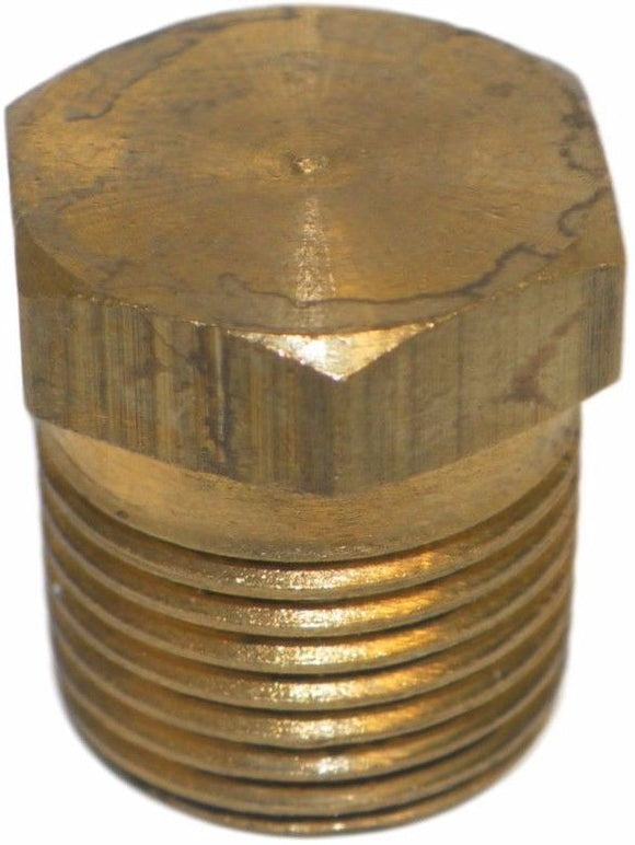 Big A Service Line 3-20940 Brass Hex Head Pipe Plug 1/4