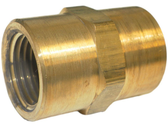 Big A 3-20380 Brass Fitting, Hex Coupling, 1/2