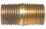 Big A 3-21220 1/8" Male NPT x Close Length Brass Pipe Nipple Lot Of 5 Pcs