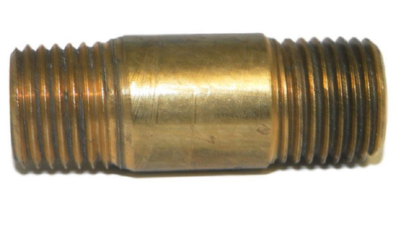 Big A Service Line 3-21341 Brass Long Nipple Male Thread Size: 1/4