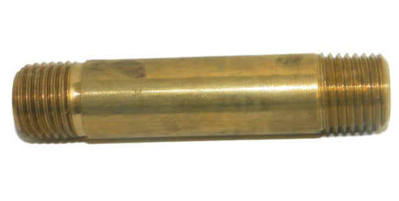 Big A Service Line 3-21343 Brass Long Nipple Male Thread Size: 1/4