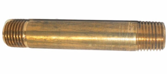 Big A Service Line 3-21324 Brass Long Nipple Male Thread Size: 1/8