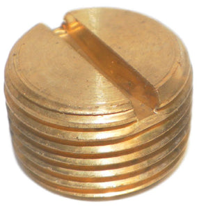 Big A Service Line 3-21760 Brass Slotted Head Plug 3/8"