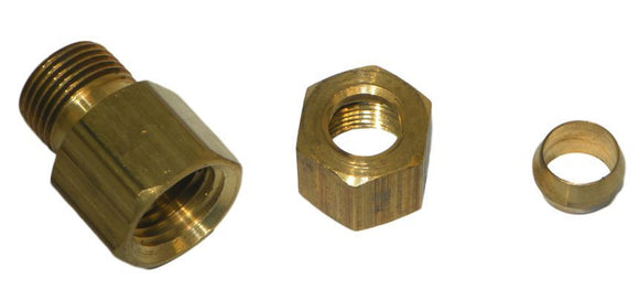Big A Service Line 3-166540 Brass Hex Reducer coupling 5/16