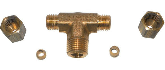 Big A 3-172220 Brass Pipe, Tee Fitting Kit 1/8