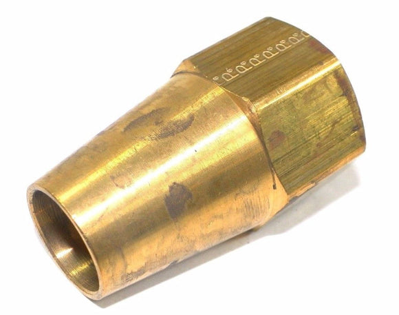 Big A Service Line 3-141920 Brass Pipe Long Nut 3/4