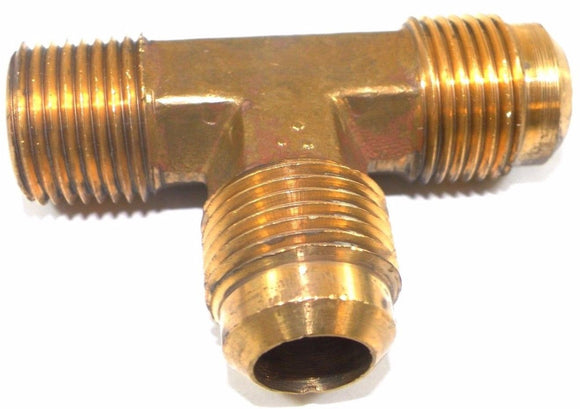 Big A Service Line 3-151908 Brass Pipe, Flare Tee Fitting 5/8