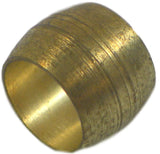 Big A 3-66040 1/4" Outside Diameter, Brass Compression Sleeve Lot Of 10 Pcs