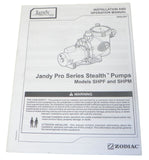 Jandy Pro Series Steath Pumps H0573800 Installation and Operation Manual
