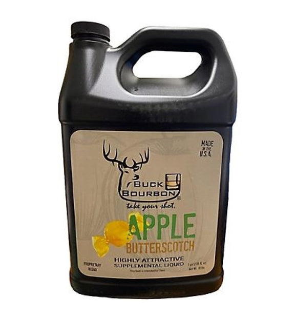 Buck Bourbon BB-ABLM Apple Butterscotch Liquid Supplement Deer Attractant 1 gal.