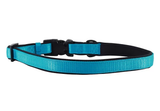 Retriever 15422 Q AQB18 Polyester Adjustable Soft Dog Collar, Aqua/Black, 26 in.