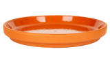 Border Concepts 801687 Water-resistant Terra Cotta Glazed Saucer, 5 in.