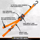 SmartStraps 228 Heavy-duty Premium CarbonX Rachet Tie Down Straps, 10 ft.- Count of 2