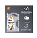 Shell Rotella 550045130 T5 10W-30 Synthetic Blend Diesel Engine Oil, 1 Gal.