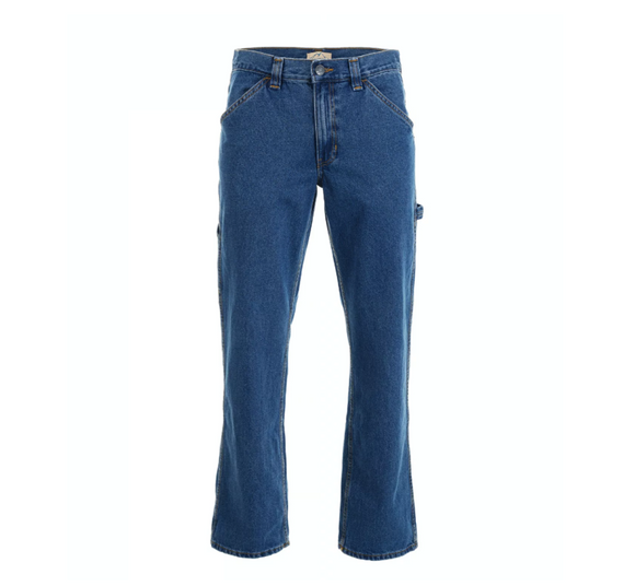 Blue Mountain FMB-1503 Men's Relaxed Fit Denim Utility Jeans/Medium Wash/S36X30