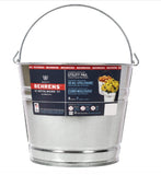 Behrens 1208GS 8 qt. Capacity Galvanized Steel Utility Pail w/ Wire Handle