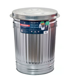 Behrens 1270 Galvanized Steel Trash Can with Lid, 31 gal.